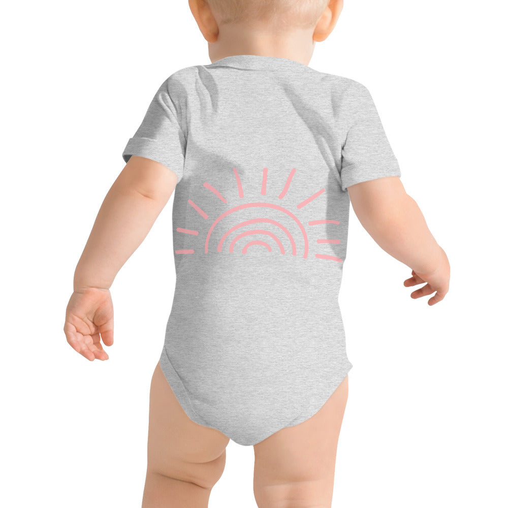 Baby Short Sleeve Smile One Piece