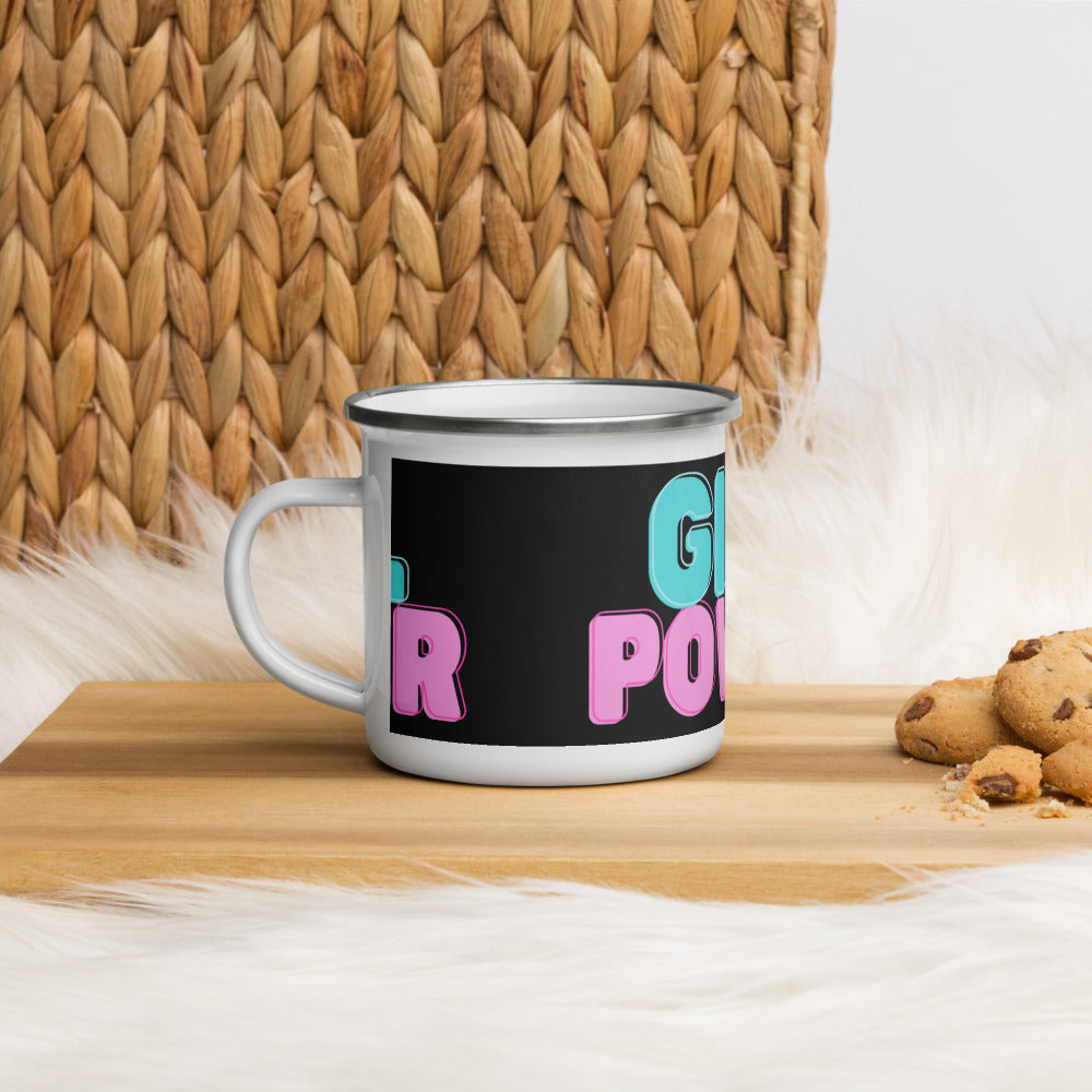 Girl Power Enamel Mug