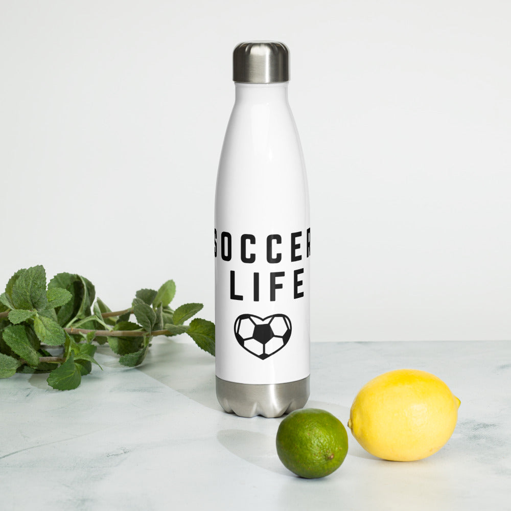 Soccer Fan Stainless Steel Water Bottle