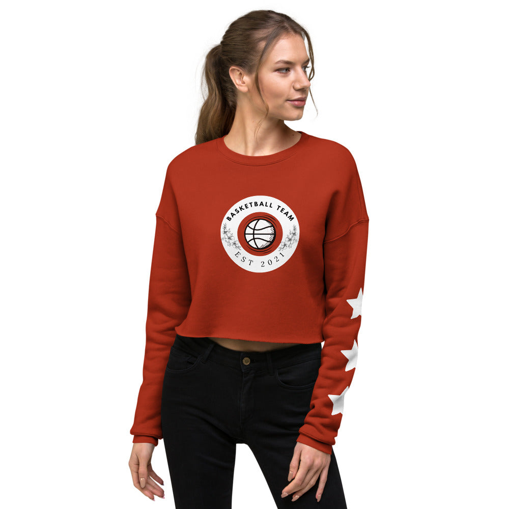 Basketball Team Crop Sweatshirt