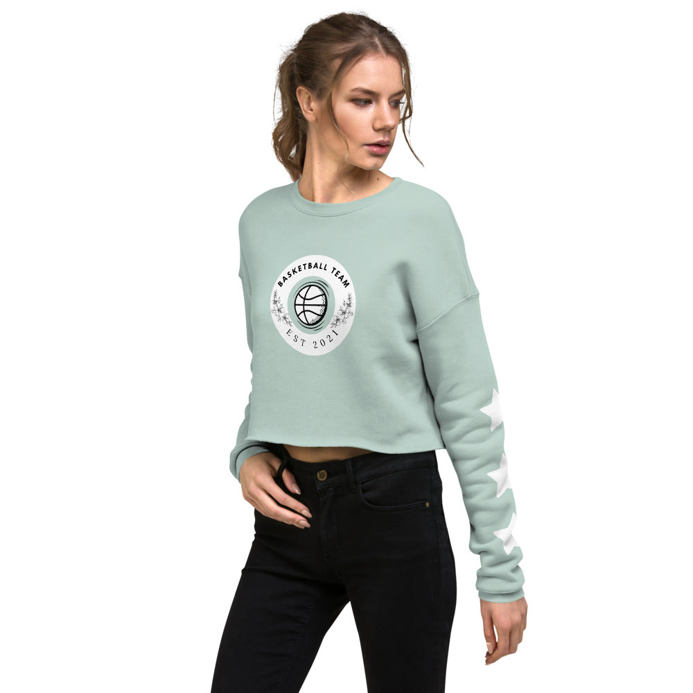 Basketball Team Crop Sweatshirt