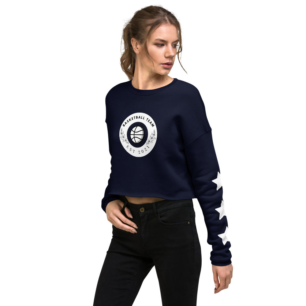 Basketball Team Crop Sweatshirt