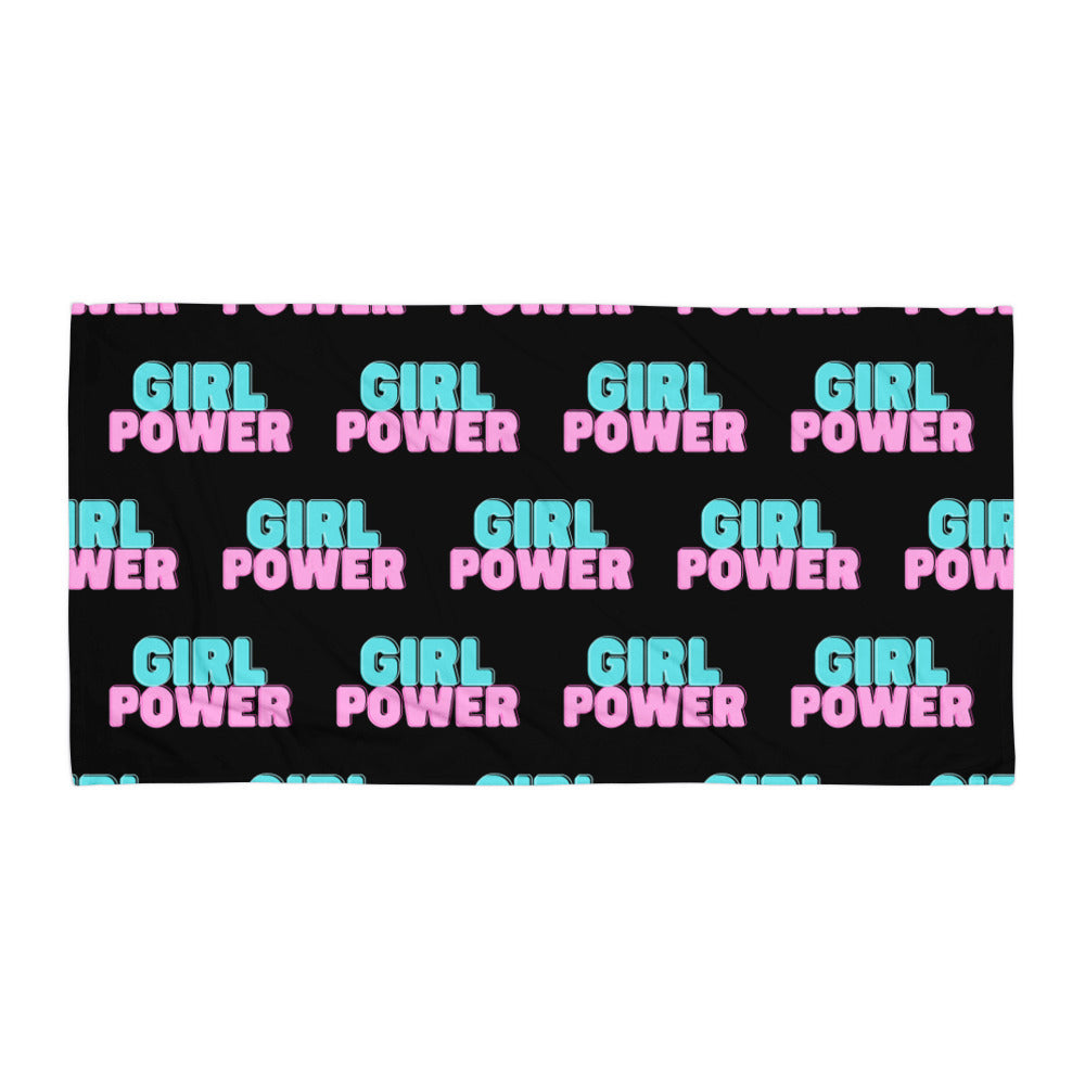Girl Power Large Beach Towel