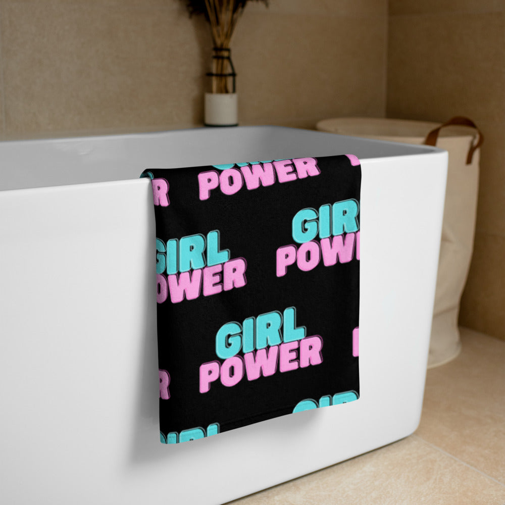 Girl Power Large Beach Towel