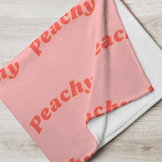 Peachy Throw Blanket